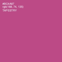 #BC4A87 - Tapestry Color Image