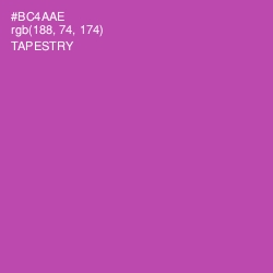 #BC4AAE - Tapestry Color Image
