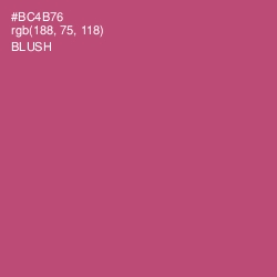 #BC4B76 - Blush Color Image
