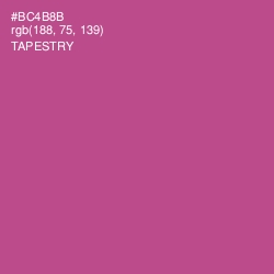 #BC4B8B - Tapestry Color Image