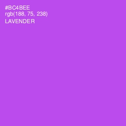 #BC4BEE - Lavender Color Image