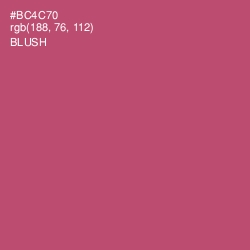 #BC4C70 - Blush Color Image