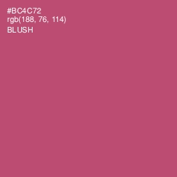 #BC4C72 - Blush Color Image