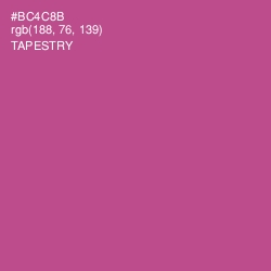 #BC4C8B - Tapestry Color Image