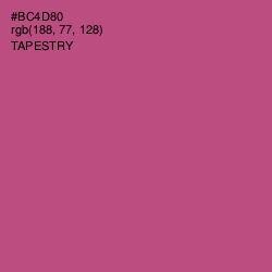 #BC4D80 - Tapestry Color Image