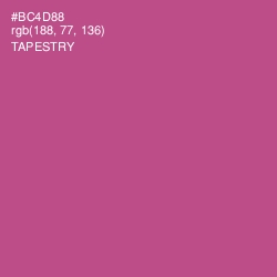 #BC4D88 - Tapestry Color Image