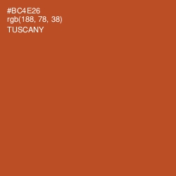 #BC4E26 - Tuscany Color Image