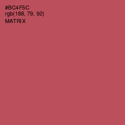 #BC4F5C - Matrix Color Image