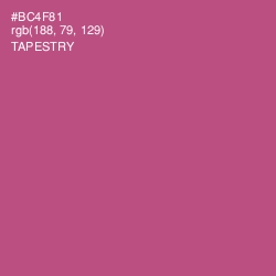 #BC4F81 - Tapestry Color Image