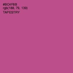 #BC4F8B - Tapestry Color Image