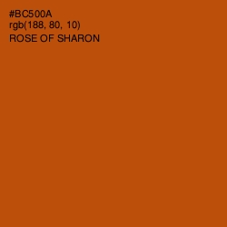 #BC500A - Rose of Sharon Color Image