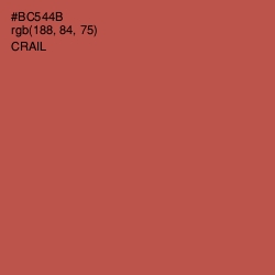 #BC544B - Crail Color Image