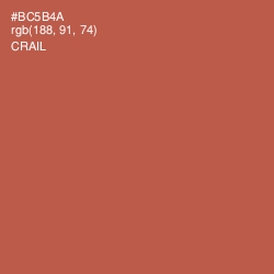 #BC5B4A - Crail Color Image