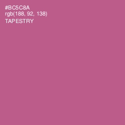 #BC5C8A - Tapestry Color Image