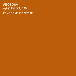 #BC5D0A - Rose of Sharon Color Image