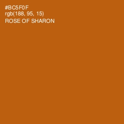 #BC5F0F - Rose of Sharon Color Image