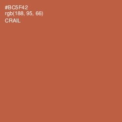 #BC5F42 - Crail Color Image