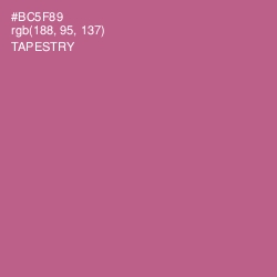 #BC5F89 - Tapestry Color Image