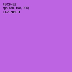 #BC64E2 - Lavender Color Image