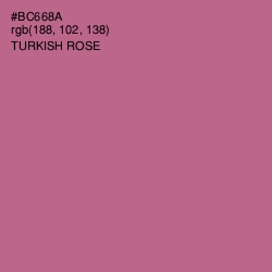 #BC668A - Turkish Rose Color Image