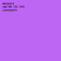 #BC66F3 - Lavender Color Image