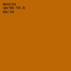 #BC6703 - Mai Tai Color Image