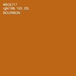 #BC6717 - Bourbon Color Image