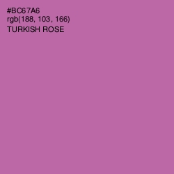 #BC67A6 - Turkish Rose Color Image