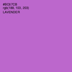 #BC67CB - Lavender Color Image