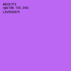 #BC67F3 - Lavender Color Image