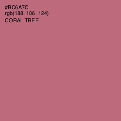#BC6A7C - Coral Tree Color Image