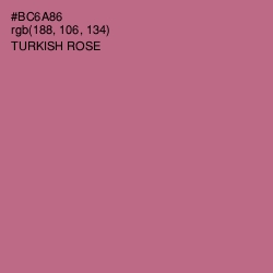 #BC6A86 - Turkish Rose Color Image