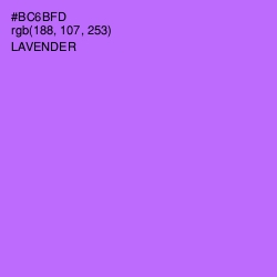#BC6BFD - Lavender Color Image