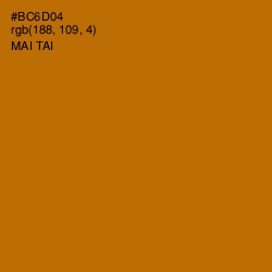 #BC6D04 - Mai Tai Color Image