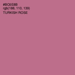 #BC6E8B - Turkish Rose Color Image