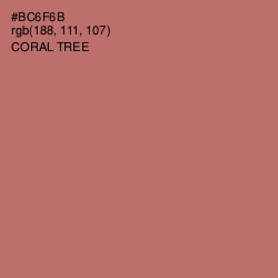 #BC6F6B - Coral Tree Color Image