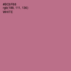 #BC6F88 - Turkish Rose Color Image