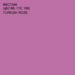 #BC70A6 - Turkish Rose Color Image