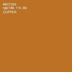 #BC7224 - Copper Color Image