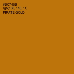 #BC740B - Pirate Gold Color Image