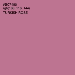 #BC7490 - Turkish Rose Color Image