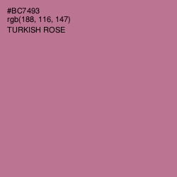 #BC7493 - Turkish Rose Color Image