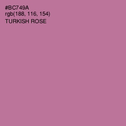 #BC749A - Turkish Rose Color Image