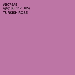 #BC75A5 - Turkish Rose Color Image