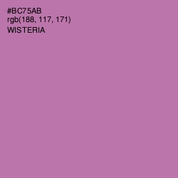 #BC75AB - Wisteria Color Image