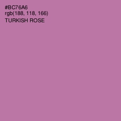 #BC76A6 - Turkish Rose Color Image