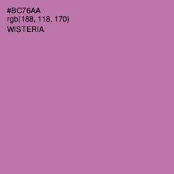 #BC76AA - Wisteria Color Image