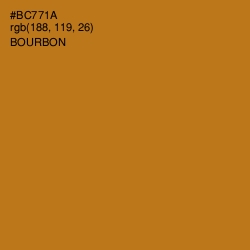 #BC771A - Bourbon Color Image