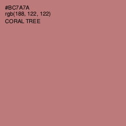 #BC7A7A - Coral Tree Color Image