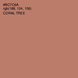 #BC7C6A - Coral Tree Color Image